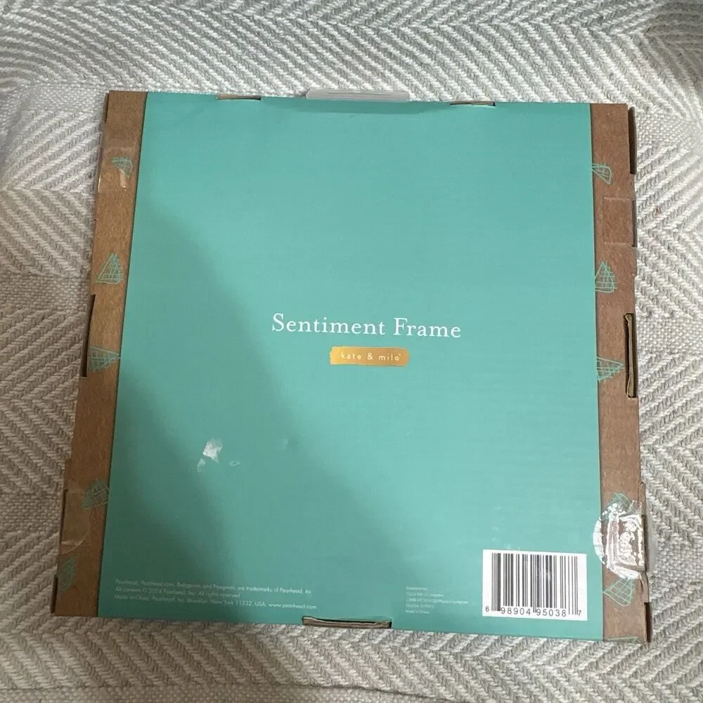 Kate & Milo Wooden Sentiment Picture Frame “For This Child We Have Prayed”